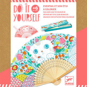 Koneko Coloring Fan - Do It Yourself