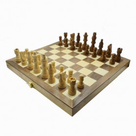 Marquetry folding chessboard 28cm