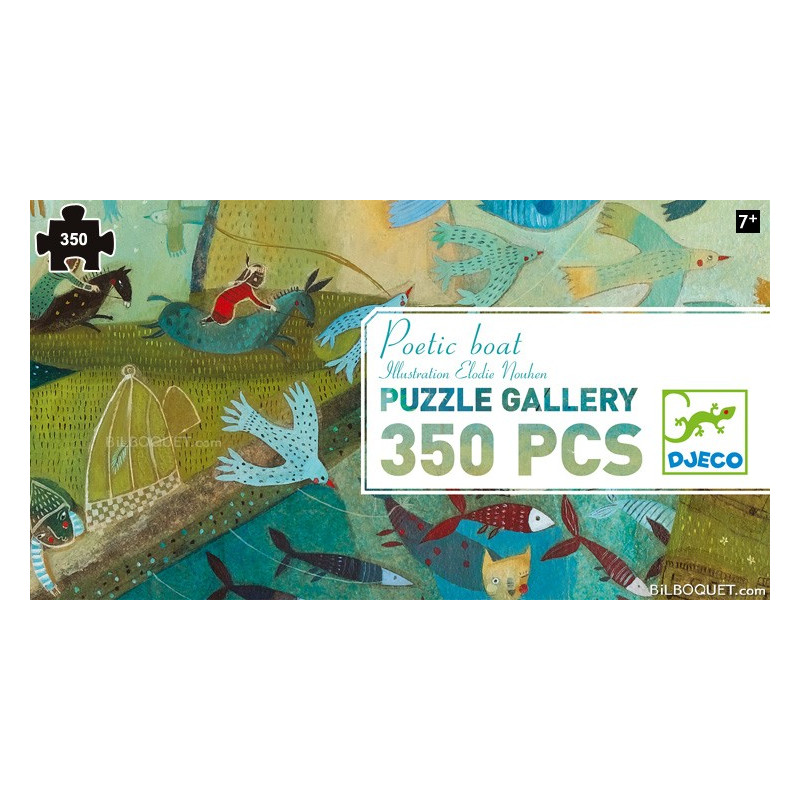 Djeco Puzzle Gallery Miss Birdy 350 piece – Two Kids and A Dog