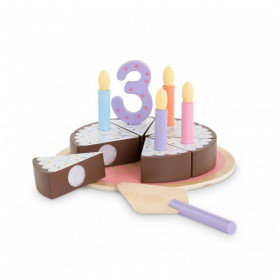 Wooden birthday cake - Corolle baby doll 36/42 cm