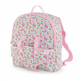 Floral backpack for baby doll - My First Baby Doll Corolle 30 cm