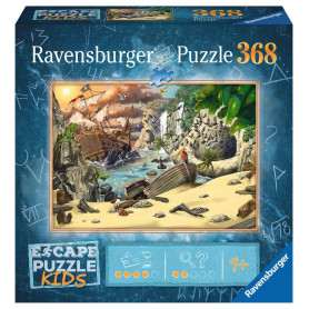 Puzzle escape 368 pièces - L'aventure des Pirates