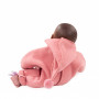 Combinaison rose avec capuche pour poupée 30-33cm