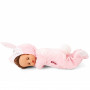 Pink rabbit jumpsuit for 30-33cm doll