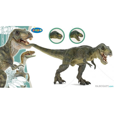 T-Rex courant vert figurine-jouet en plastique