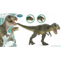 T-Rex courant vert figurine-jouet en plastique