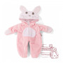 Pink rabbit jumpsuit for 30-33cm doll