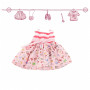 Robe wonderland rose motifs printemps pour poupée 36cm