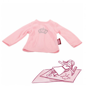 T-shirt à manches longues rose pour poupée 36cm