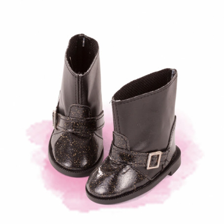 Bottes noires pour poupée 42-50cm