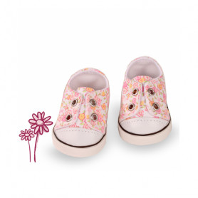Chaussures de sport à fleurs pour poupée 42-50cm