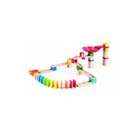 Marble run domino rally