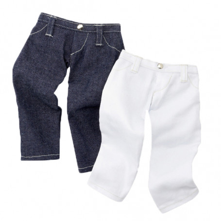 Lot de 2 pantalons pour poupée 45-50cm