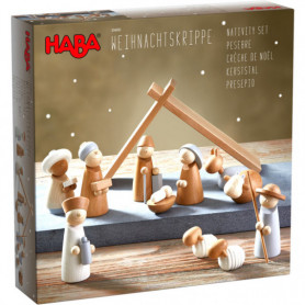 Crèche de Noël en bois