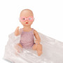 Bath Doll Aquini 33 cm- Taupe coat - with 10 accessories