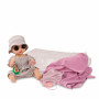 Bath Doll Aquini 33 cm- Taupe coat - with 10 accessories