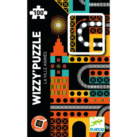 La ville animée - Puzzle Wizzy 100 pièces