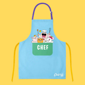 Le tablier en coton - Chefclub kids