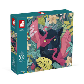 Puzzle panthere mystique - 500 pièces