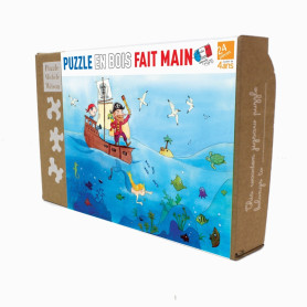 Puzzle d'art en bois Les pirates (Emilie Vanvolsem)