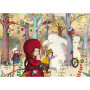 Meeting in the forest - Sophie Lebot - 24 piece wooden puzzle