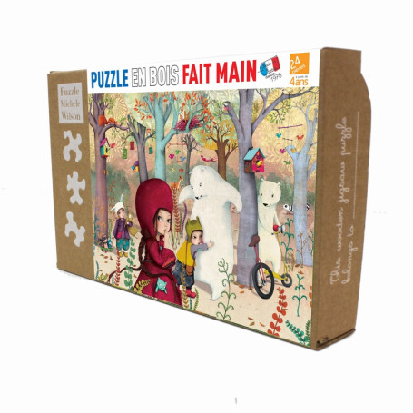 Meeting in the forest - Sophie Lebot - 24 piece wooden puzzle