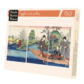 Puzzle 150 pièces - Kunisada - La barque