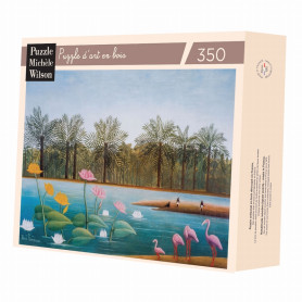 Puzzle 350 pièces - Rousseau - Les flamants