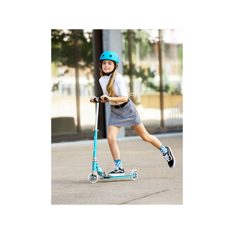 Park City Kids Trottinette 3 Roues Enfant - Modèle Pliante Bleu - Jusqu'à 50kg