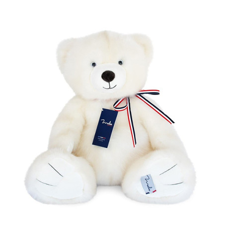 French bear 50cm powder white - Maïlou Tradition