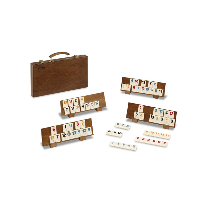 Classic wooden rummy