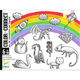 Color connect card game