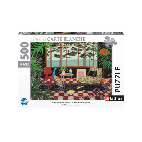 500 pièces  jigsaw puzzle -  Peacock Interior - Yukiko Noritake