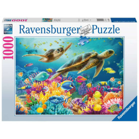 Puzzle 1000 pièces - Le monde sous-marin bleu