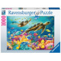 Puzzle 1000 pièces - Le monde sous-marin bleu