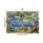 Wooden puzzle Animal Kingdom map - 505 pièces