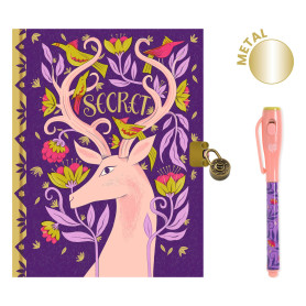 A secret Melissa notebook with an invisible ink marker - Djeco