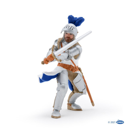 Roi Arthur bleu-argent - Figurine Papo