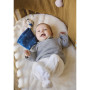 Doudou Ours bleu Coton BIO - Kaloo Carré douceur