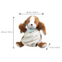 Doudou marionnette 24 cm Chien Tiramisu  - Les amis de Kaloo