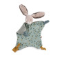 Doudou plat lapin sauge - Trois petits lapins