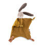 Doudou plat lapin ocre - Trois petits lapins