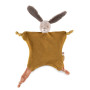 Doudou plat lapin ocre - Trois petits lapins