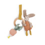 Rabbit wooden ring rattle - Three little rabbits