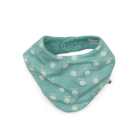 Filou green bandana bib - Forest apple