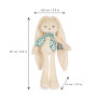 Cream rabbit puppet comforter 25cm - Kaloo Lapinoo