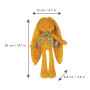 Ocher rabbit puppet comforter 35cm - Kaloo Lapinoo