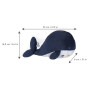 Whale hot water bottle soft toy - small calm