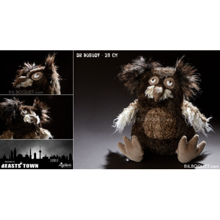 Chouette Dr Nobody Peluche design Beasts