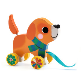 Pull toy - Lou the dog - Djeco